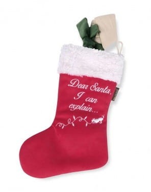 Stymulująca zabawka dla psa Xmas Sock