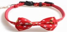 Stylowa mucha dla kota Stars and Moon red