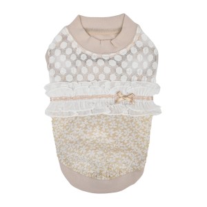 Lovely dog T-shirt Pinkaholic New York Myra beige