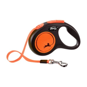 Smycz automatyczna dla psa Flexi New Neon Orange