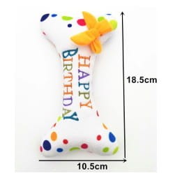 Dog toy Happy Birthday Bone