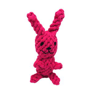Dog toy: cotton rabbit (1)