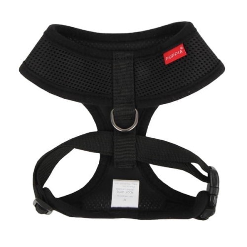 Bezuciskowe szelki dla psa i kota puppia soft black czarne