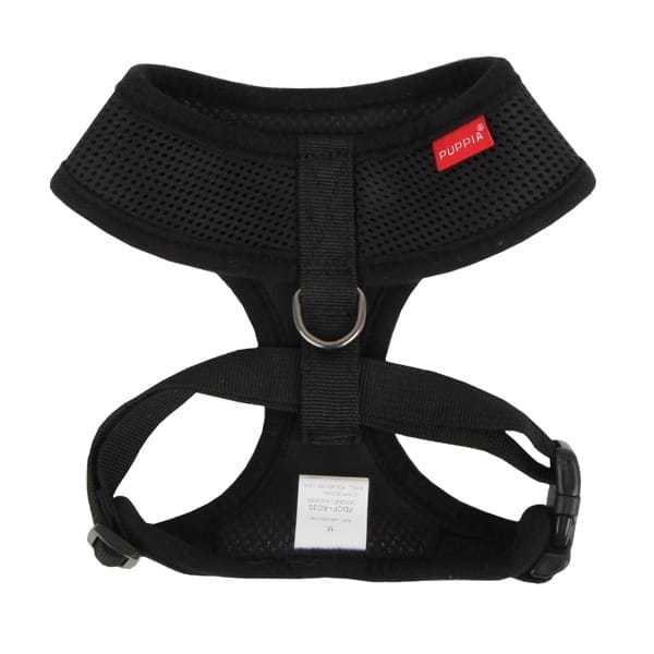 Bezuciskowe szelki dla psa i kota puppia soft black czarne