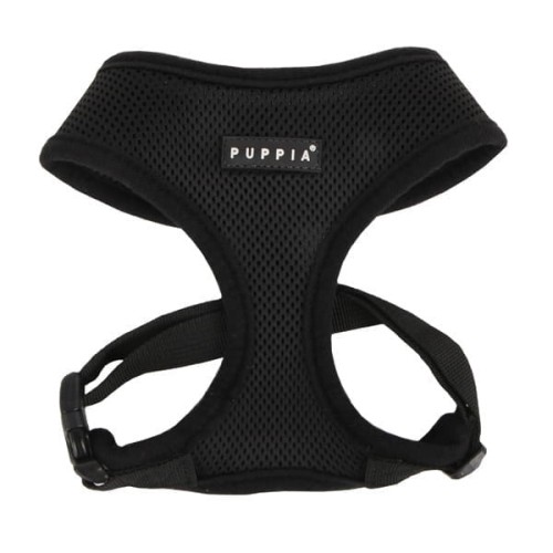 Bezuciskowe szelki dla psa i kota puppia soft black czarne
