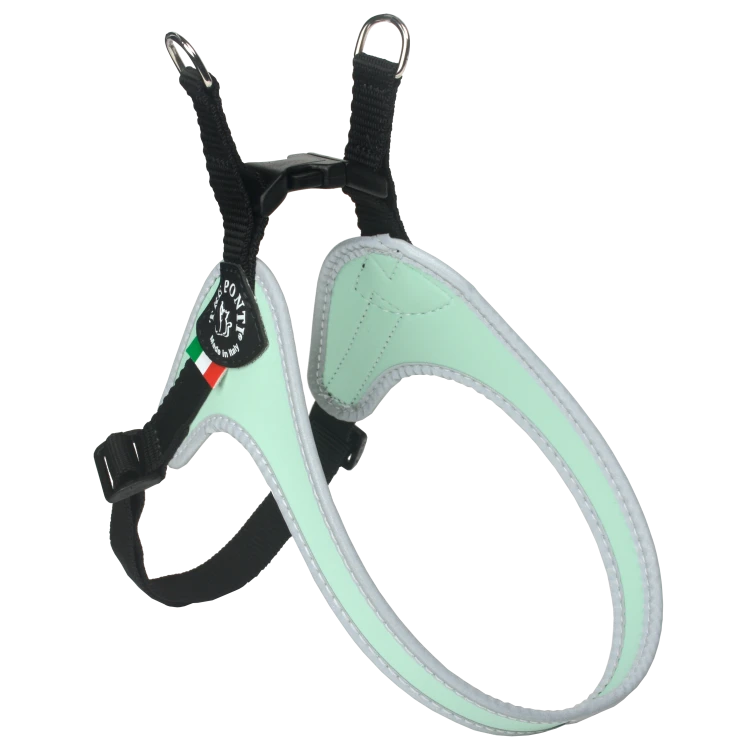 lekkie szelki dla psa i kota tre ponti easy fit mint