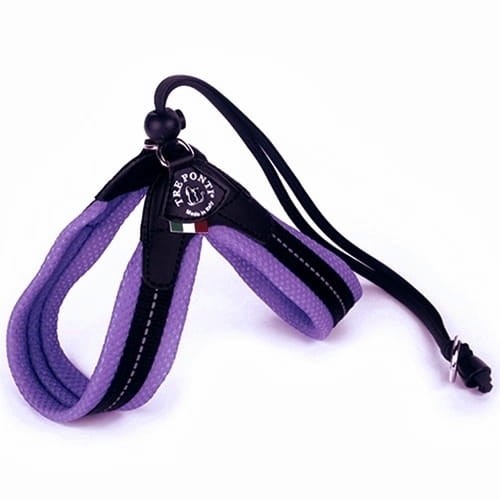 lekkie regulowane szelki dla psa i kota tre ponti mesh lilac