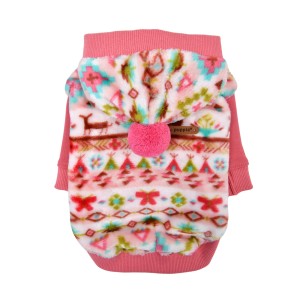 Winter Dog Hoodie Puppia Jovie pink
