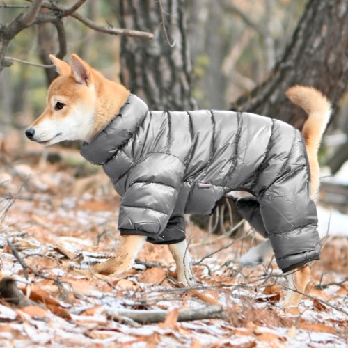 Zimowy kombinezon dla psa Puppia Ultra light A grey
