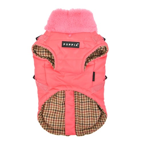 2w1: Ocieplana kurtka zimowa + szelki dla psa Puppia Donavan pink