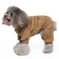 Ciepły kombinezon dla psa brown