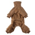 Ciepły kombinezon dla psa brown