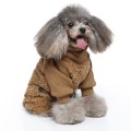 Ciepły kombinezon dla psa brown
