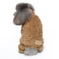 Ciepły kombinezon dla psa brown