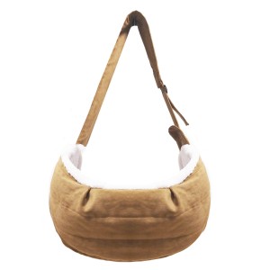 Luxurious Dog Carrier Bag Milk&Pepper Rory camel