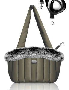 NANOUK Dog Carry Bag Milk&Pepper  khaki
