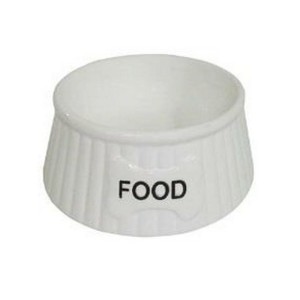 Ceramiczna miska na karmę dla psa lub kota FOOD