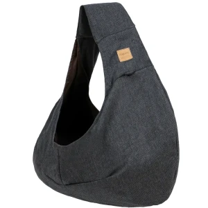 Universal cross body carrier bag for dog and cat up to 7kg dark grey