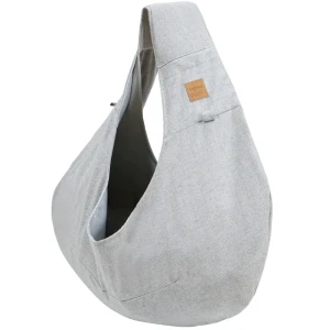 Universal cross body carrier bag for dog and cat up to 7kg light grey