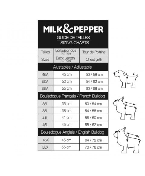 kurtka przeciwdeszczowa dla psa milk and pepper cyrielle