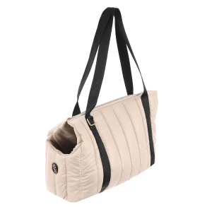 Luksusowa torba dla psa i kota Petstories New York Creme Beige