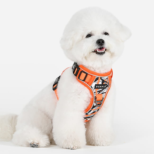 szelki bezuciskowe guard dla psa puppia abstract orange