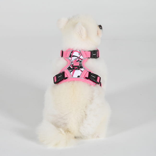 szelki bezuciskowe guard dla psa puppia abstract pink