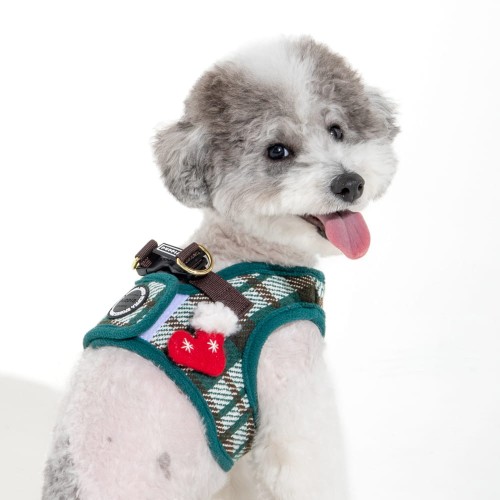 świąteczne lekkie Szelki Puppia Festive Harness B Green