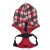 świąteczne bezuciskowe szelki dla psa Puppia Festive Harness A Red