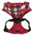 świąteczne bezuciskowe szelki dla psa Puppia Festive Harness A Red