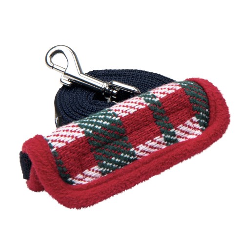 smycz dla psa Puppia Festive Lead RED