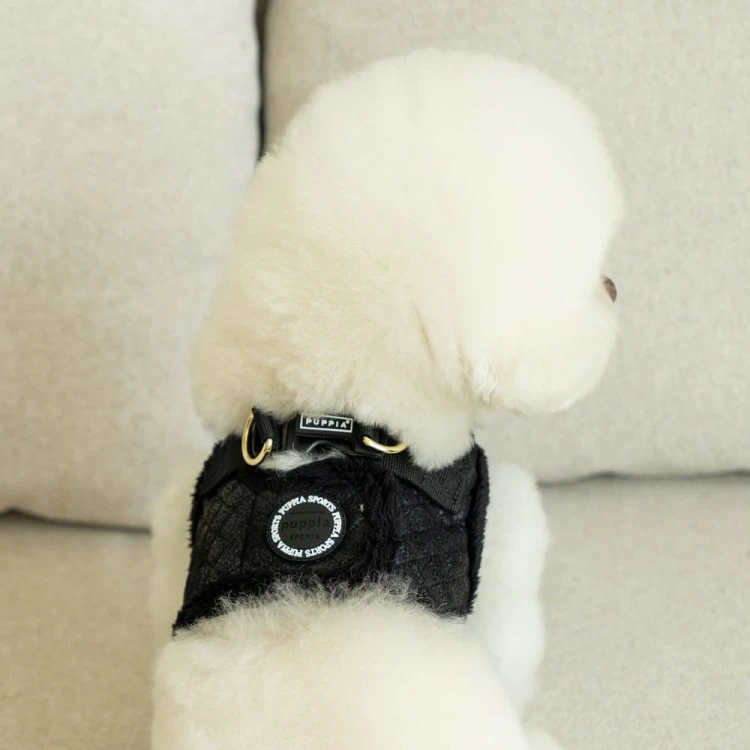lekkie zimowe ocieplane Szelki kamizelka Puppia Douglas Harness B Black