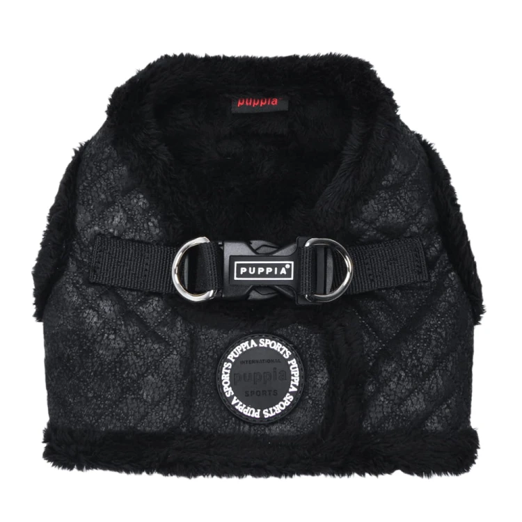 lekkie zimowe ocieplane Szelki kamizelka Puppia Douglas Harness B Black