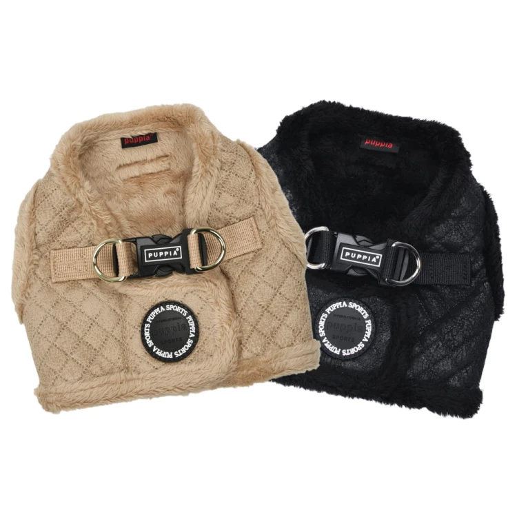lekkie zimowe ocieplane Szelki kamizelka Puppia Douglas Harness B Black