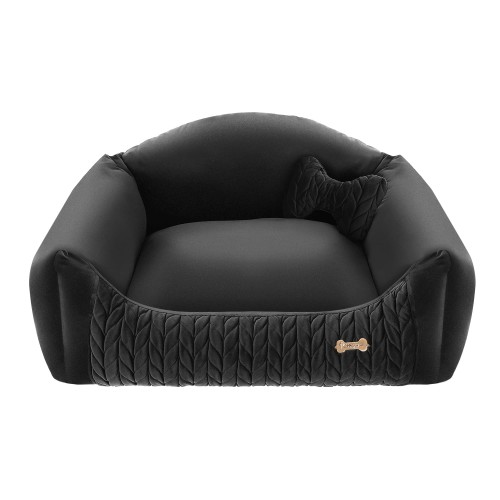 wygodne legowisko dla psa petstories milano czarne black