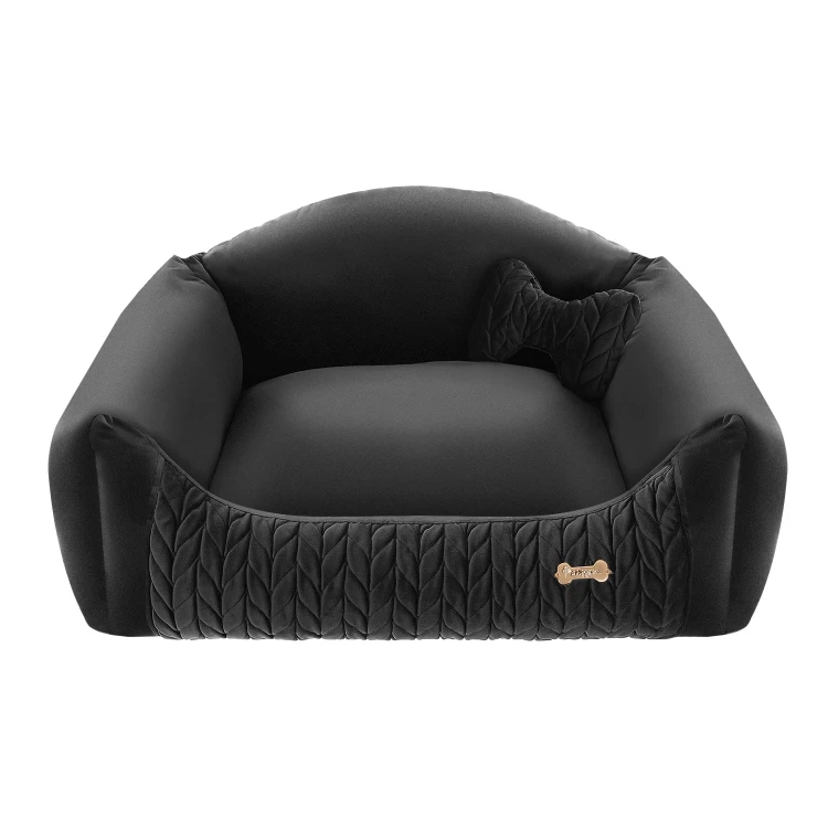 wygodne legowisko dla psa petstories milano czarne black