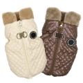 Ocieplana kurtka zimowa + szelki dla psa Puppia Dia Quilted Vest Jumper
