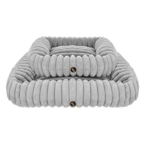 wygodne legowisko dla psa petstories cloud square grey szare