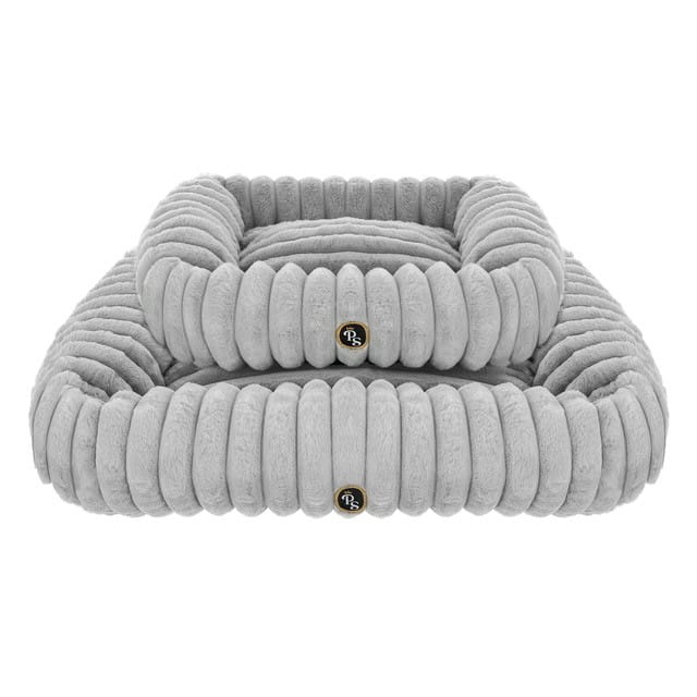 wygodne legowisko dla psa petstories cloud square grey szare