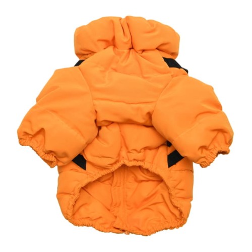 Ultralekka ciepła zimowa kurtka + szelki dla psa Puppia Soft Jumper orange