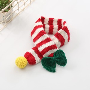 Świąteczny szalik dla psa Kokardka