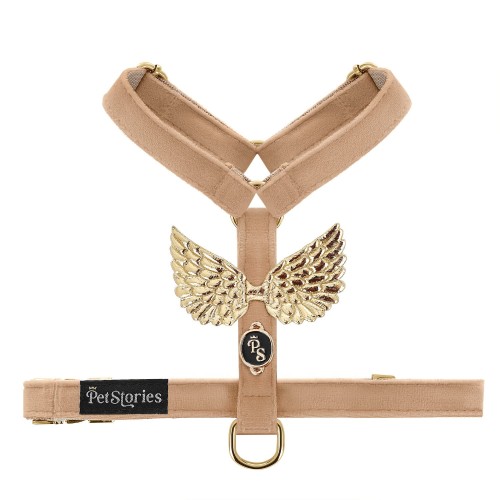 Szelki bezuciskowe Guard dla psa i kota petstories wings beige beżowe