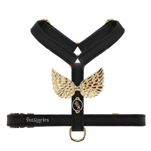 Szelki bezuciskowe Guard dla psa i kota petstories wings czarne