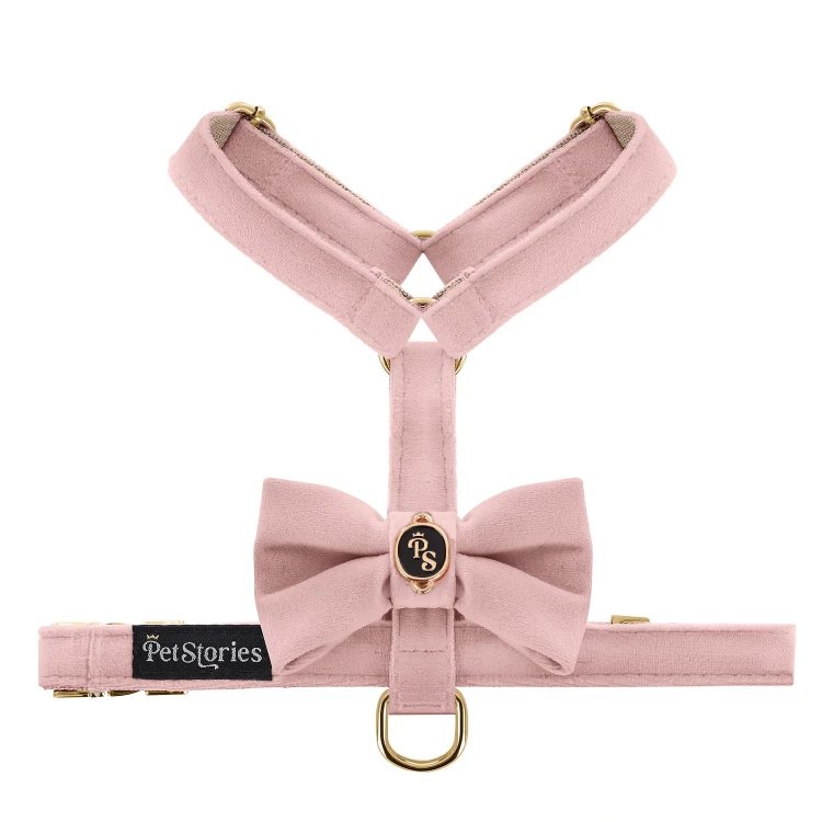 bezuciskowe szelki guard dla psa i kota petstories kokarda bow pink różowe