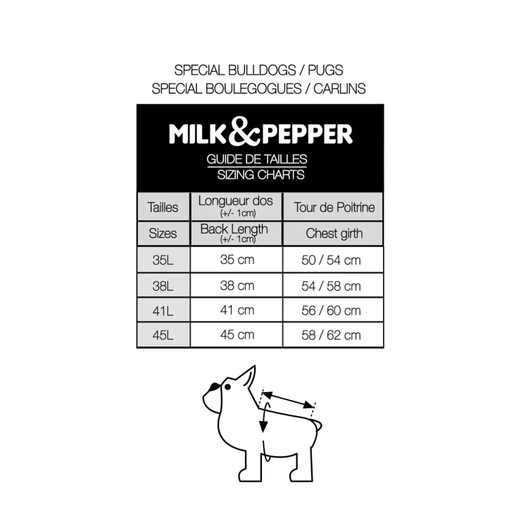 kurtka przeciwdeszczowa dla psa milk and pepper hawa