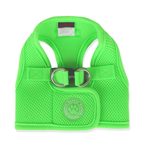 Bezuciskowe szelki kamizelka dla psa i kota puppia soft neon zielone green