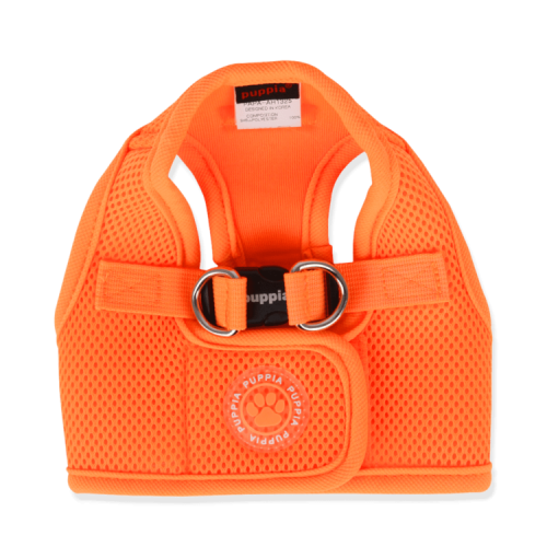 Bezuciskowe szelki kamizelka dla psa i kota puppia soft neon orange pomarańczowe