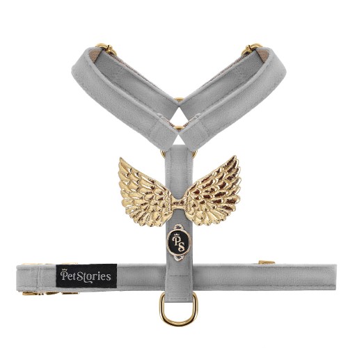 Szelki bezuciskowe Guard dla psa i kota petstories wings grey szare