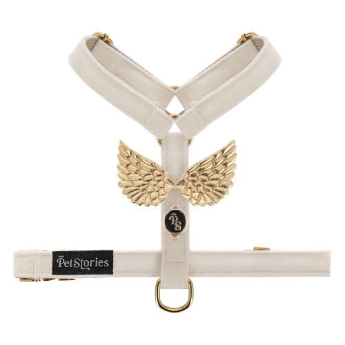 bezuciskowe szelki guard dla psa i kota petstories wings creme