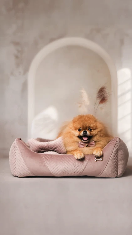 wygodne legowisko dla psa petstories lyon pink